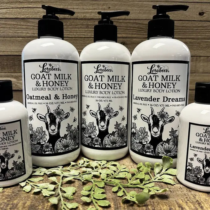 Goat Milk & Honey Luxury Body Lotion 16 oz – Lorabees, LLC